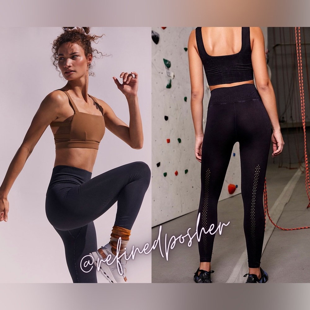 Free People Movement Good Karma Leggings XS/S Washed Black NEW